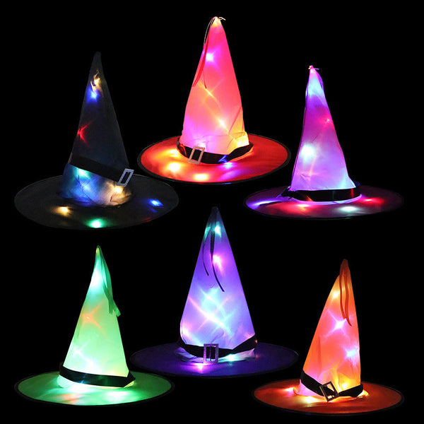 Halloween Glowing Witch Hats- 6 Colors