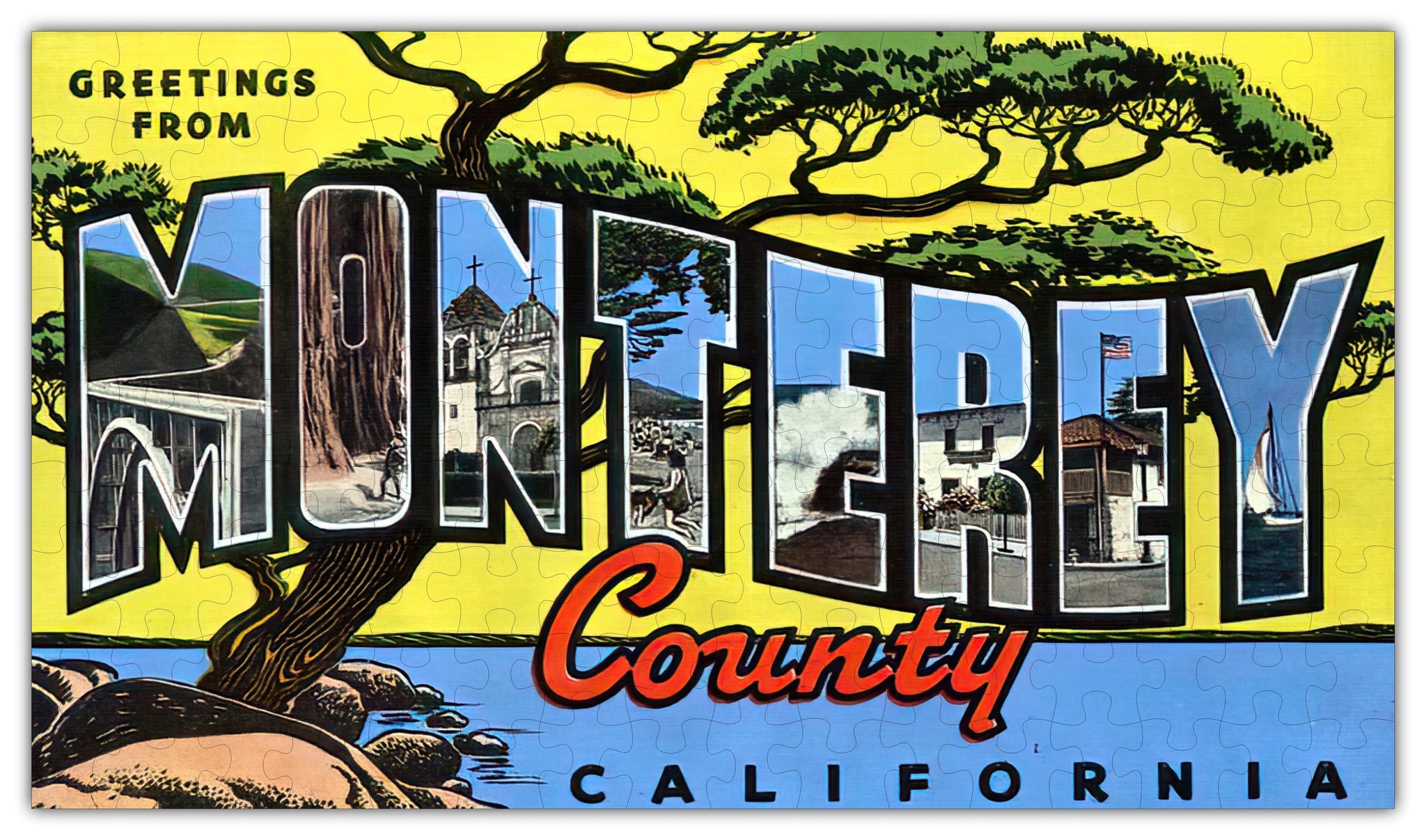 Monterey County, California Puzzle- 2 Options