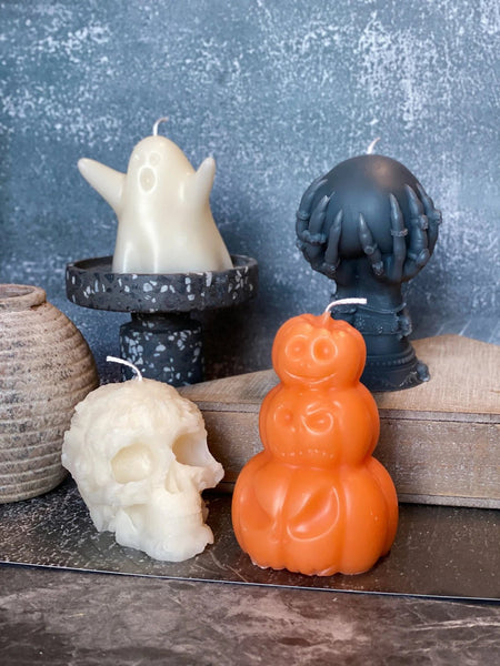 Handmade Wicked Crystal Ball Soy Wax Candle- 4 Colors & 4 Scents