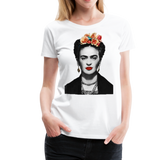 Men's & Women's Frida Kahlo With Flowers Poster Artwork T-Shirt- 5 Colors