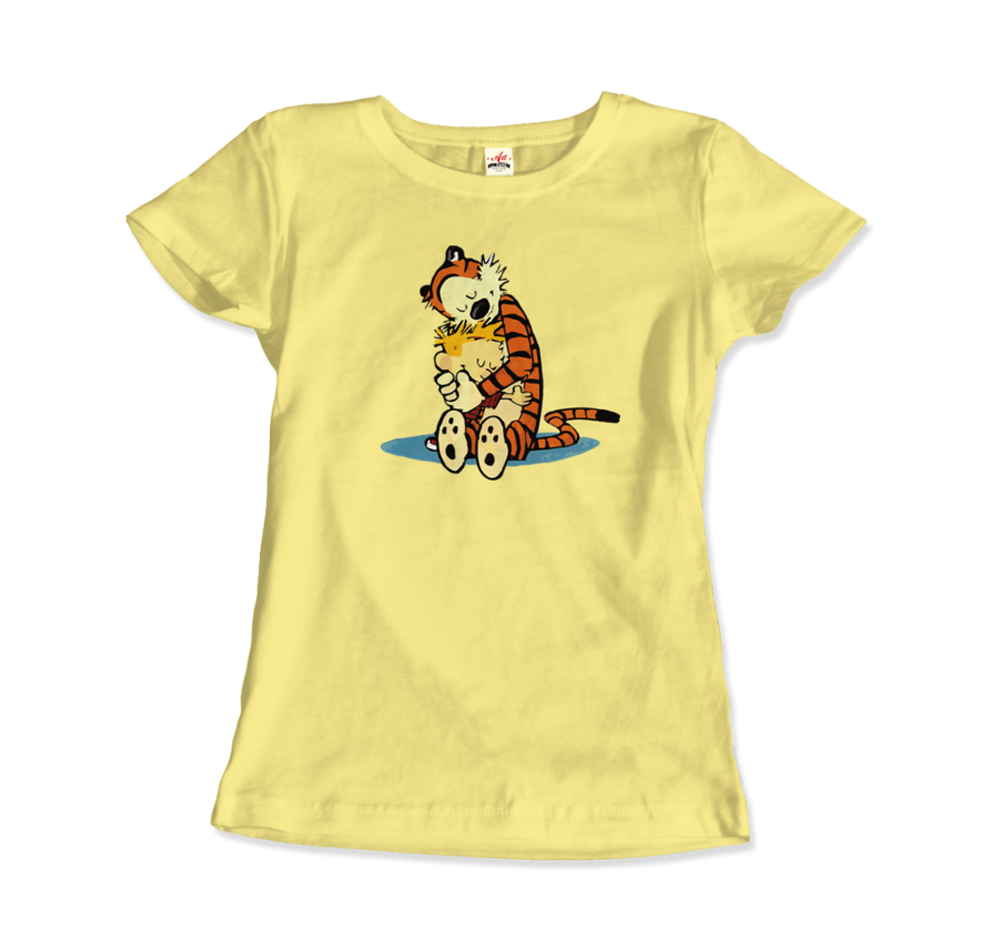 Men's or Women's Calvin and Hobbes Hugging T-Shirt- Various Colors