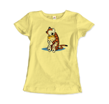 Men's or Women's Calvin and Hobbes Hugging T-Shirt- Various Colors