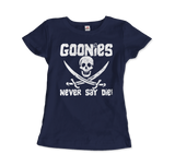 Men's & Women's The Goonies Never Say Die Distressed Design T-Shirt- 6 Colors