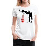 Men's, Women's, or Youth Banksy Lovesick Girl Throwing Up Hearts Artwork T-Shirt- 7 Colors