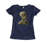 Men's & Women's Van Gogh Skull of a Skeleton With Burning Cigarette 1886 T-Shirt- 5 Colors