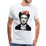 Men's & Women's Frida Kahlo With Flowers Poster Artwork T-Shirt- 5 Colors