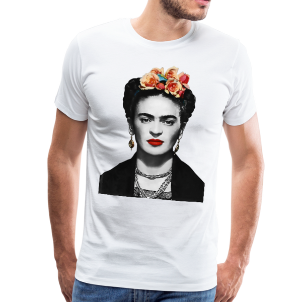 Men's & Women's Frida Kahlo With Flowers Poster Artwork T-Shirt- 6 Colors