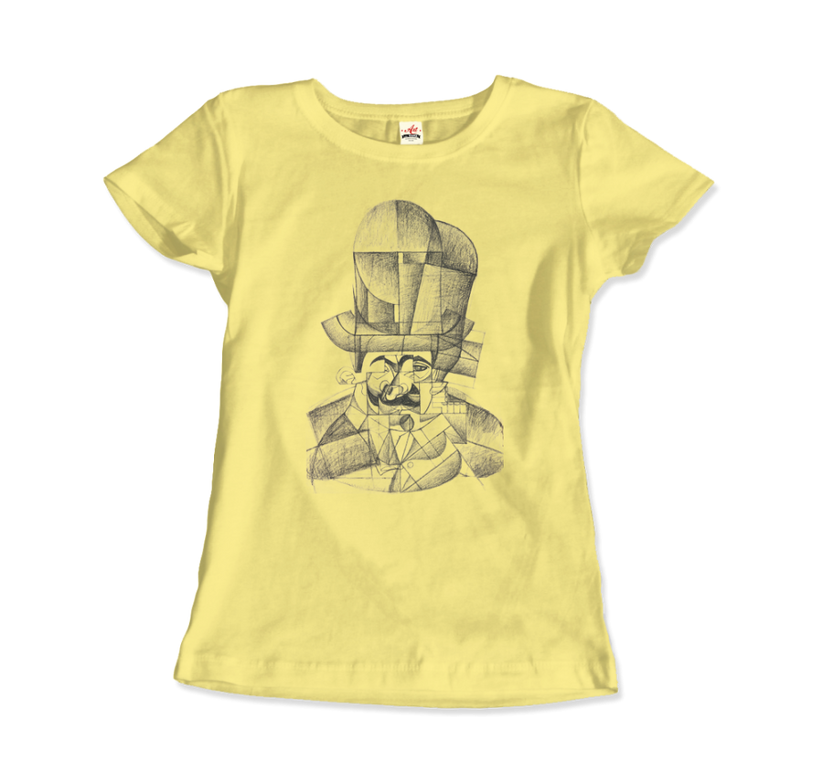 Men's or Women's Juan Gris Man With Opera Hat 1912 Artwork T-Shirt- Various Colors