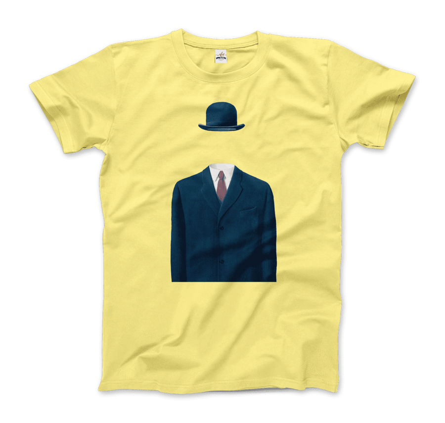 Men's or Women's Rene Magritte Man in a Bowler Hat, 1964 Artwork T-Shirt- Various Colors