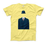 Men's or Women's Rene Magritte Man in a Bowler Hat, 1964 Artwork T-Shirt- Various Colors