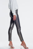 Silver Snake Print Skinny Jeans