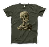 Men's & Women's Van Gogh Skull of a Skeleton With Burning Cigarette 1886 T-Shirt- 5 Colors