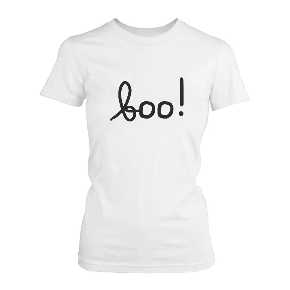 Boo Women's T-Shirt- White