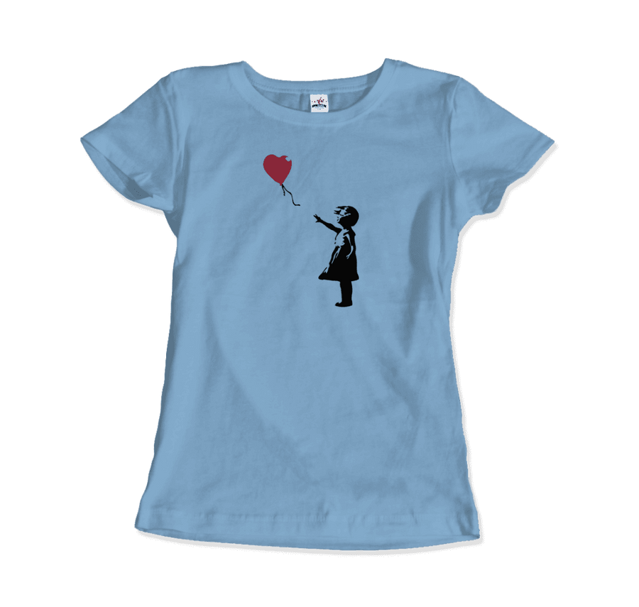 Men's, Women's, or Youth Banksy the Girl With a Red Balloon Artwork T-Shirt- Various Colors