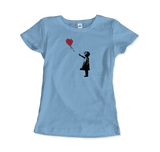 Men's, Women's, or Youth Banksy the Girl With a Red Balloon Artwork T-Shirt- Various Colors