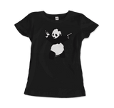 Banksy Pandamonium Armed Panda Artwork T-Shirt