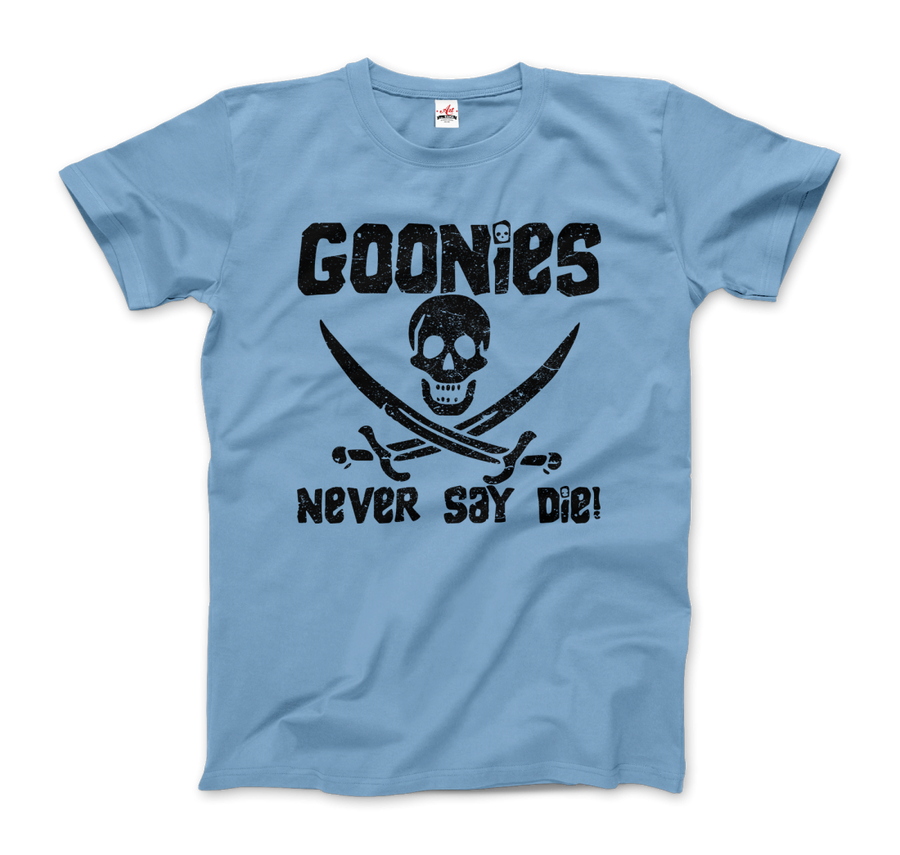 Men's & Women's The Goonies Never Say Die Distressed Design T-Shirt- 6 Colors