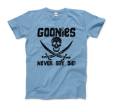 Men's & Women's The Goonies Never Say Die Distressed Design T-Shirt- 6 Colors