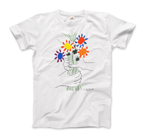 Men's or Women's Pablo Picasso Bouquet of Peace 1958 Artwork T-Shirt- 5 Colros