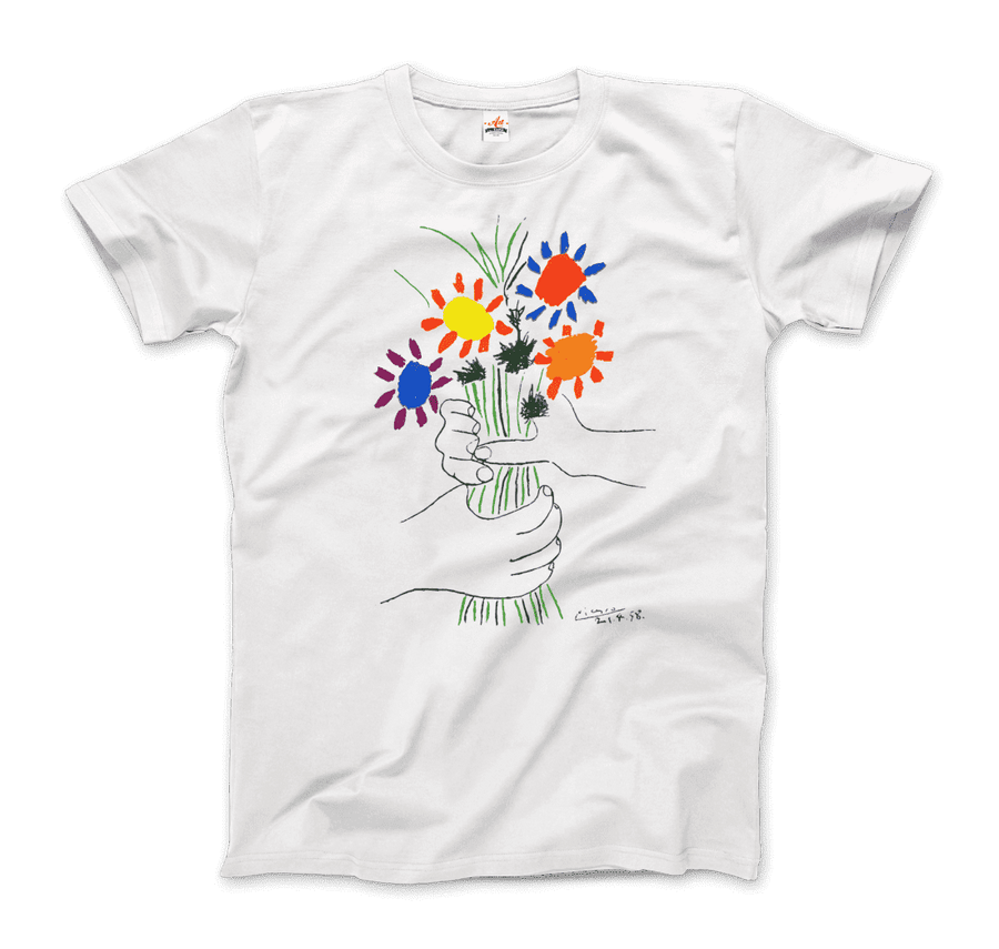 Men's or Women's Men's or Women's Pablo Picasso Bouquet of Peace 1958 Artwork T-Shirt- Various Colors