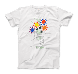 Men's or Women's Men's or Women's Pablo Picasso Bouquet of Peace 1958 Artwork T-Shirt- Various Colors