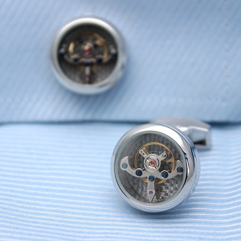 Automatic Watch Movement Cuff Links