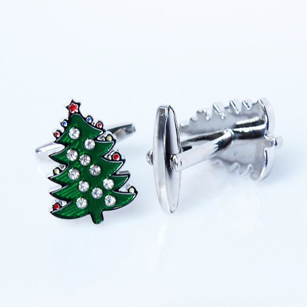 Christmas Tree Cuff Link Side View