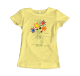 Men's or Women's Men's or Women's Pablo Picasso Bouquet of Peace 1958 Artwork T-Shirt- Various Colors