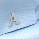 Silver Initial Cuff Links- Customizable