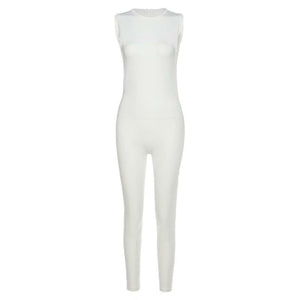 Mock Neck Sleeveless Jumpsuit- 3 Colors