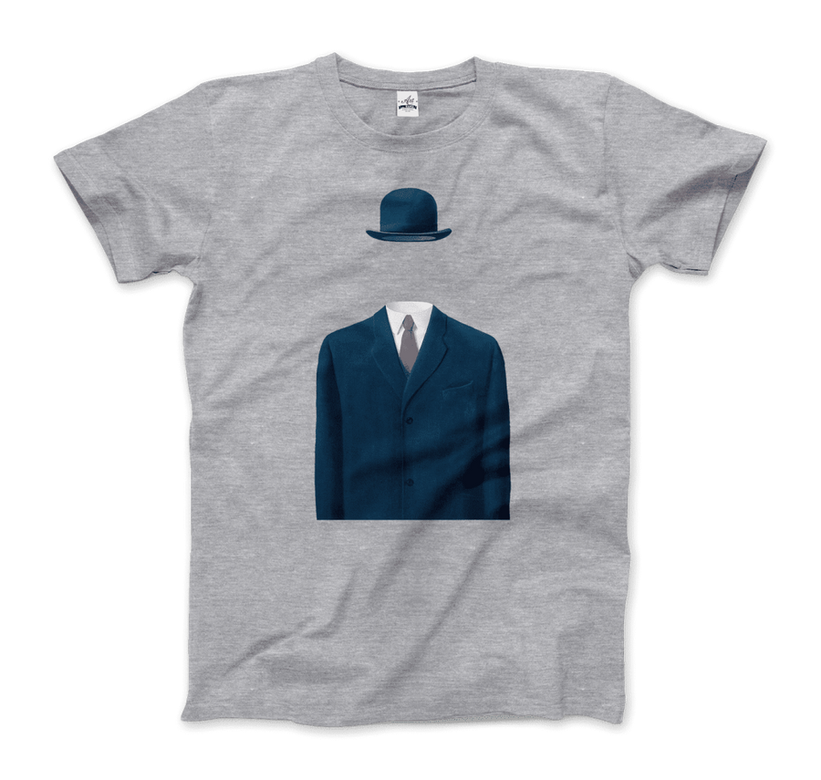 Men's or Women's Rene Magritte Man in a Bowler Hat, 1964 Artwork T-Shirt- Various Colors