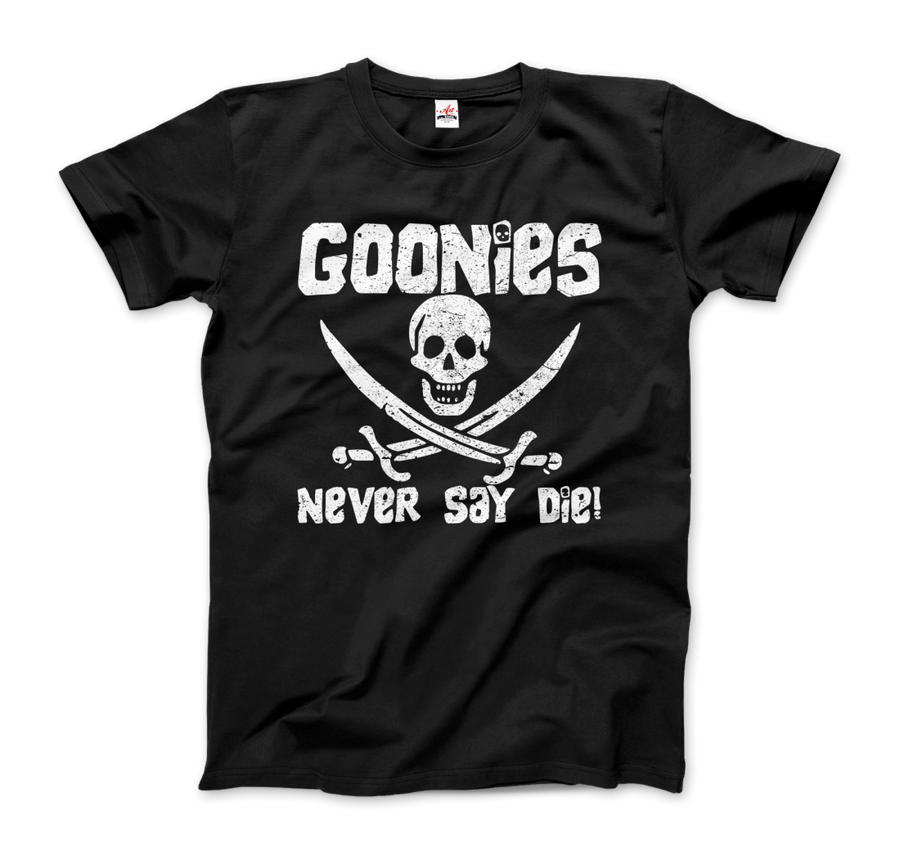 Men's & Women's The Goonies Never Say Die Distressed Design T-Shirt- 6 Colors