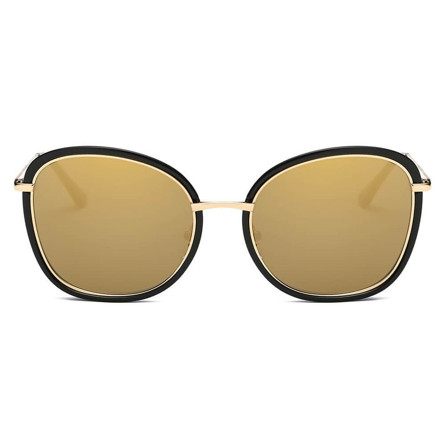 BROOKVILLE | S2003 - Round Cat-Eye Oversized Sunglasses- 5 Colors