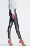 Silver Snake Print Skinny Jeans