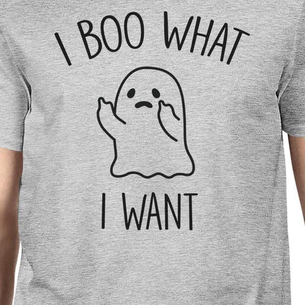 I Boo What I Want Ghost T-Shirt- Heather Grey