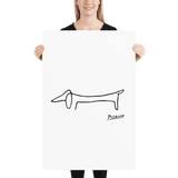 Pablo Picasso Dachshund Dog (Lump) Artwork Poster