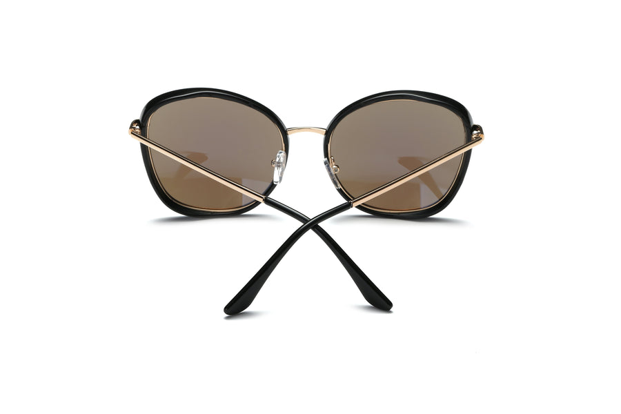 BROOKVILLE | S2003 - Round Cat-Eye Oversized Sunglasses- 5 Colors