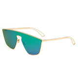 BEVERLY Square Futuristic Flat Lens Sunglasses
