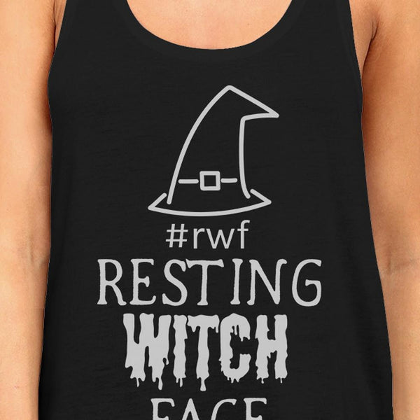 Resting Witch Face Women's Tank Top- Black