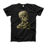 Men's & Women's Van Gogh Skull of a Skeleton With Burning Cigarette 1886 T-Shirt- 5 Colors