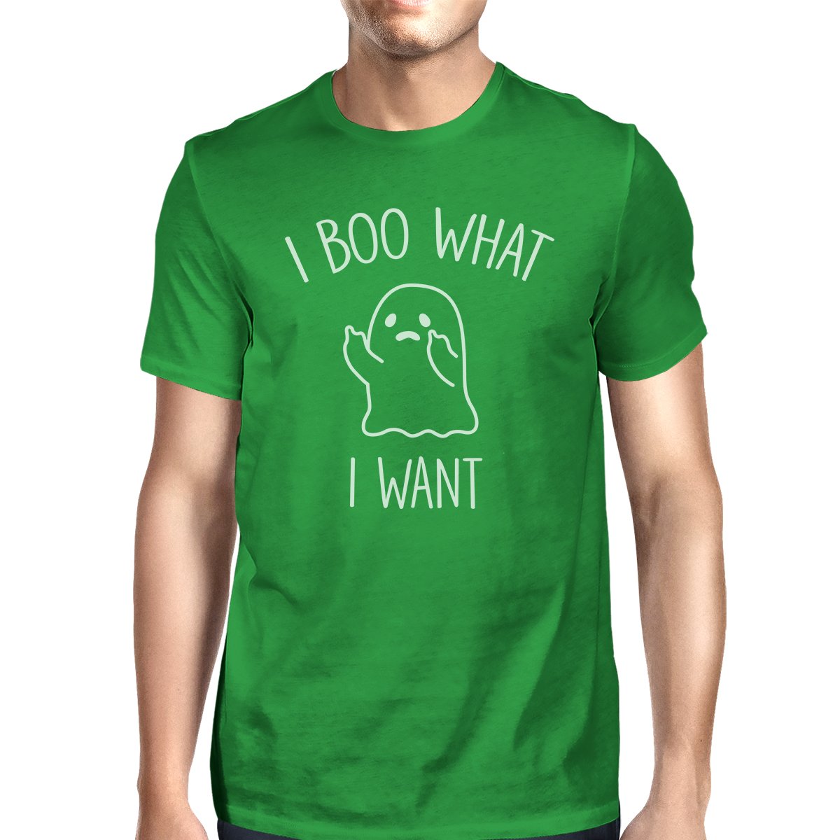 I Boo What I Want Ghost T-Shirt- Green