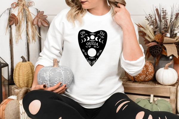 Women's Ouija Sweatshirt- White