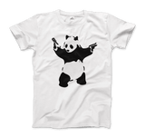 Banksy Pandamonium Armed Panda Artwork T-Shirt