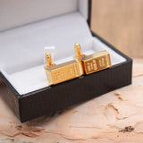 Gold Bar Cuff Links