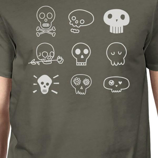 Skulls T-Shirt- Dark Grey