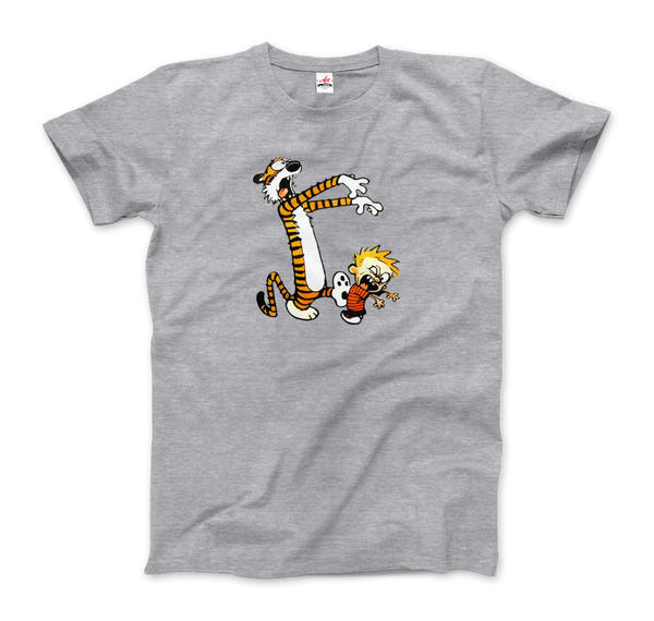Men's & Women's Calvin and Hobbes Playing Zombies T-Shirt- 2 Colors