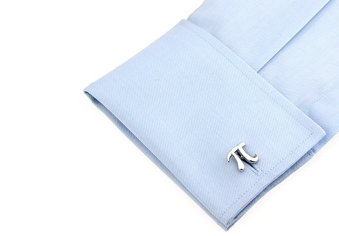 Pi Symbol Cuff Links