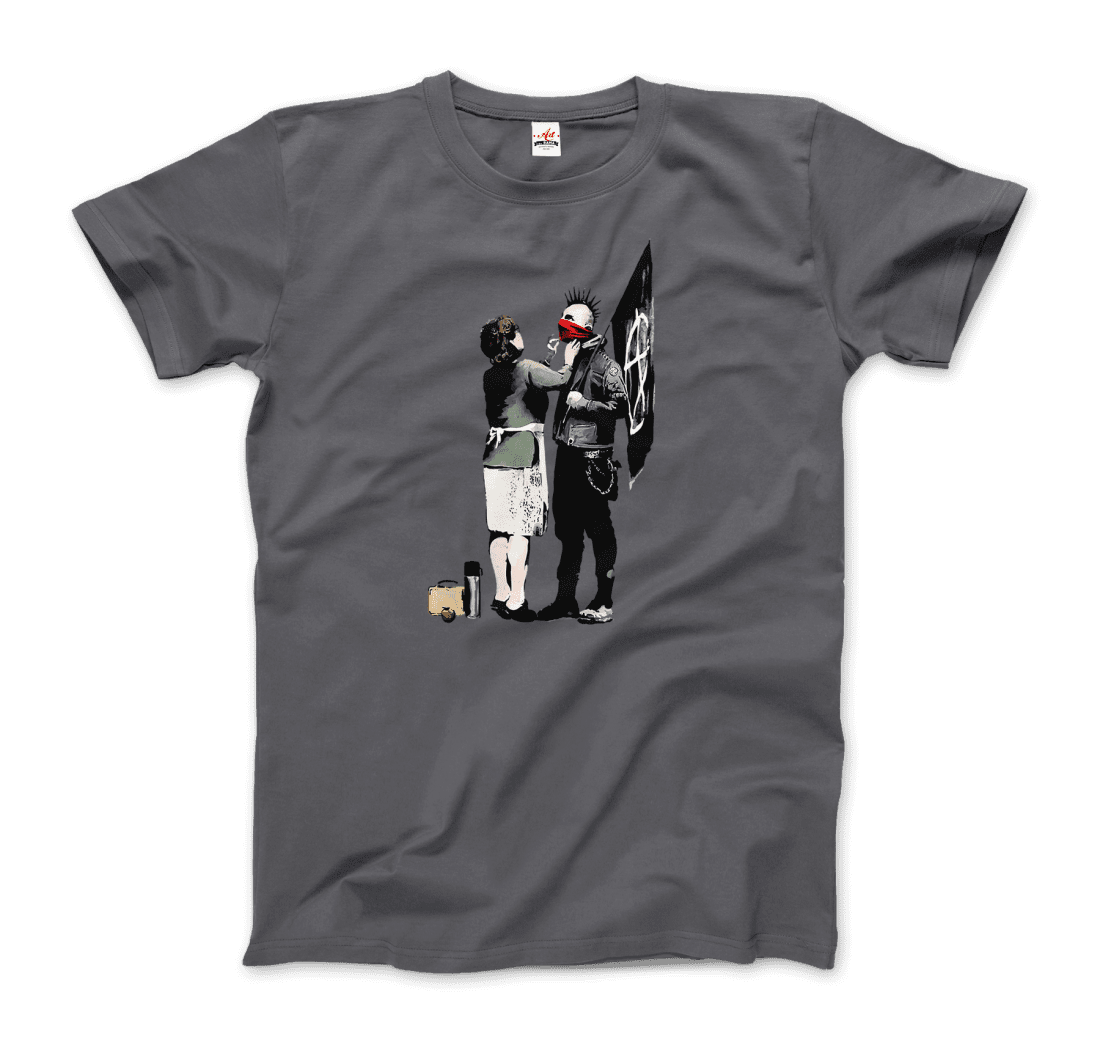 Banksy Anarchist Punk and His Mother Artwork T-Shirt