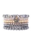 Multi Line Beaded Bracelet- 6 Colors