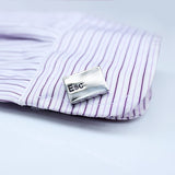 Silver Ctrl and Esc Button Cuff Links